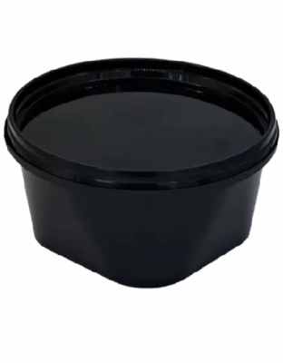 casolete, bol supa, PP negru 500 ml 25Buc./set
