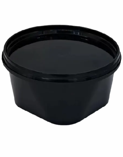 casolete, bol supa, PP negru 500 ml 25Buc./set